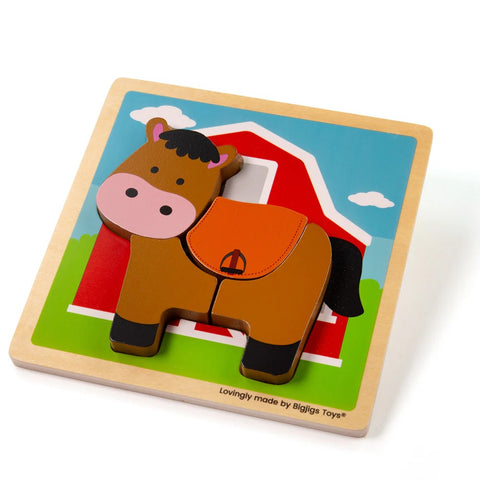 WOODEN CHUNKY HORSE PUZZLE