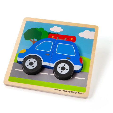 WOODEN CHUNKY CAR PUZZLE