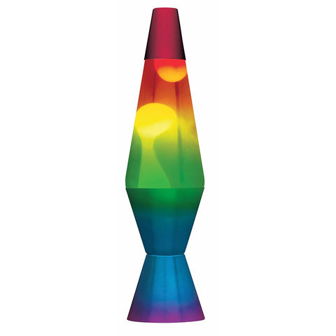 14.5" Lava Lamp - Rainbow