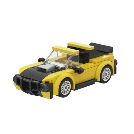 BRIXIES PLUS MINI RACER YELLOW
