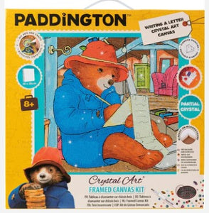 PADDINGTON WRITING A LETTER 30 X 30CM CRYSTAL ART KIT