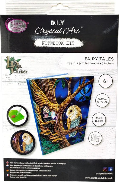 OWL & FAIRY TALES CRYSTAL ART NOTEBOOK