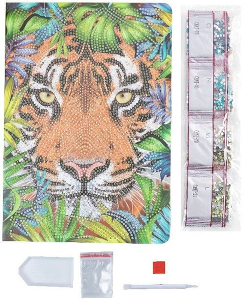 TIGER IN THE FOREST CRYSTAL ART NOTEBOOK