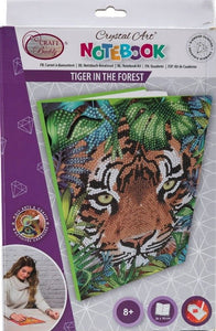 TIGER IN THE FOREST CRYSTAL ART NOTEBOOK