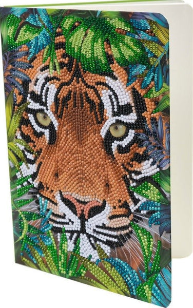 TIGER IN THE FOREST CRYSTAL ART NOTEBOOK