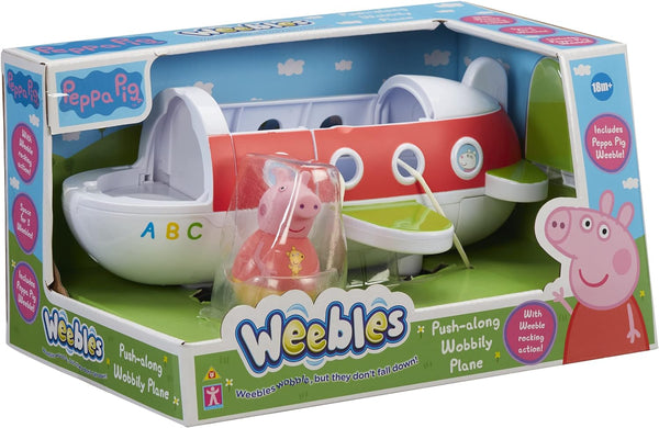 PEPPA PIG WEEBLES PUSH-ALONG WOBBILY PLANE