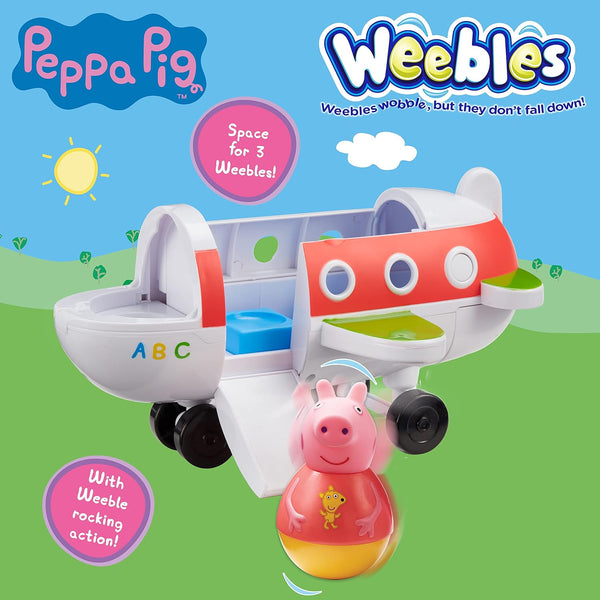 PEPPA PIG WEEBLES PUSH-ALONG WOBBILY PLANE