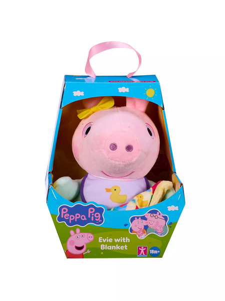 PEPPA PIG EVIE WITH BLANKET