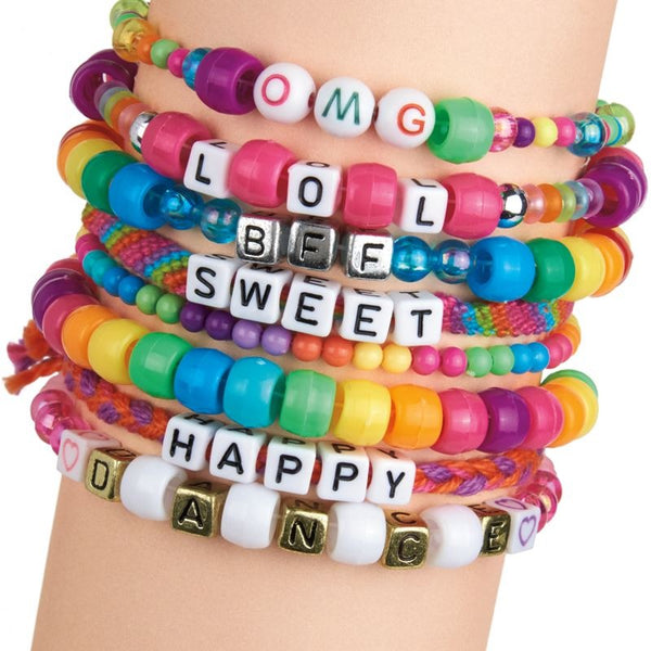 SHIMMER N SPARKLE ABC FASHION BEAD BRACELET