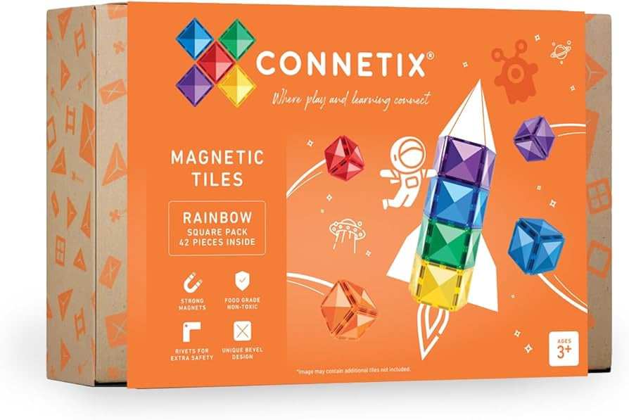 CONNETIX RAINBOW SQUARE PACK 42PC
