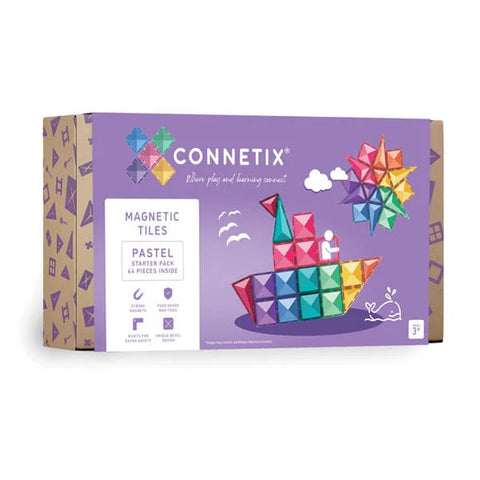PASTEL STARTER PK 64PC MAGNETIC TILES