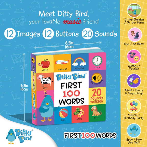 DITTY BIRD FIRST 100 WORDS BOOK