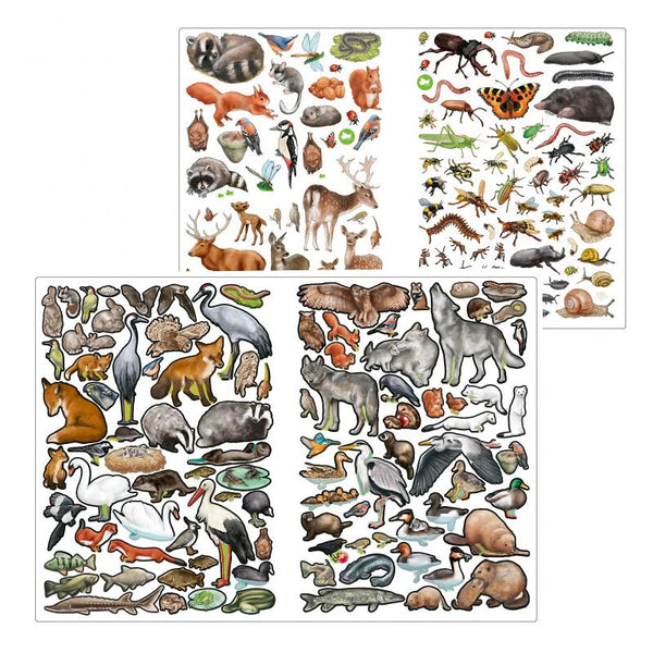 TOP MODEL CREATE YOUR OWN WILD FOREST STICKER BOOK - 280 STICKERS