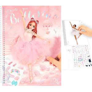 TOP MODEL CREATE YOUR BALLERINA COLORING BOOK