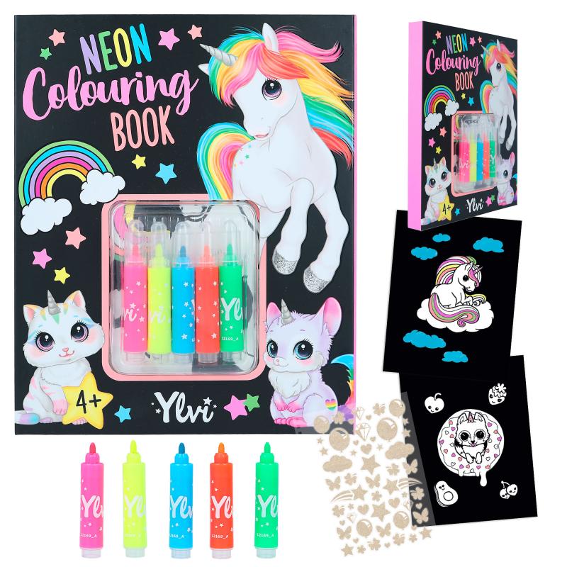 Yivi Neon Colouring Book Set