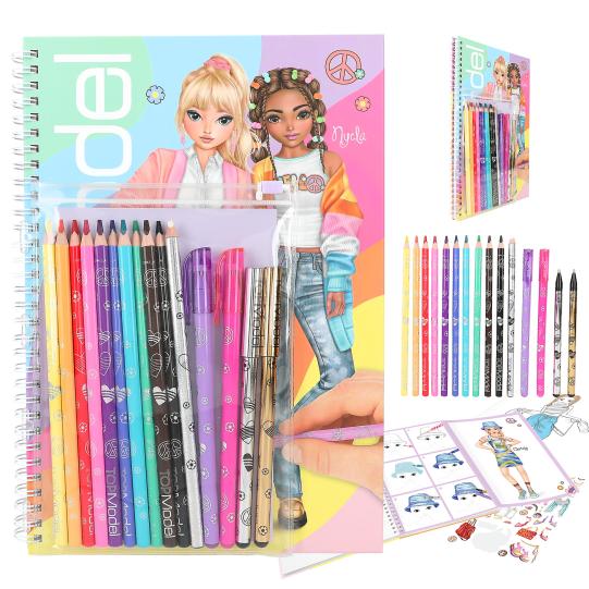 Colouring Book with Pen Set