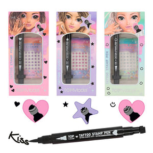 TOPMODEL TATTOO PEN WITH GLITTER STONES