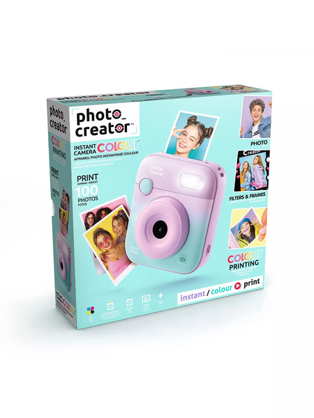 PHOTO CREATOR LILAC COLOUR CAMERA INSTAN
