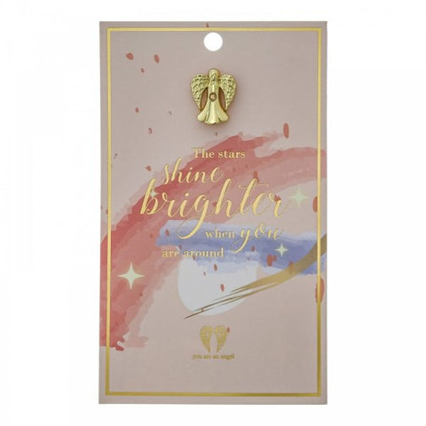 STARS SHINE BRIGHTER PIN CARD