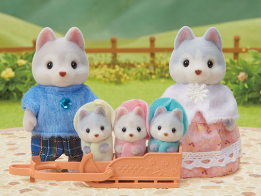 SYLVANIAN FAMILIES HUSKY FAMILY