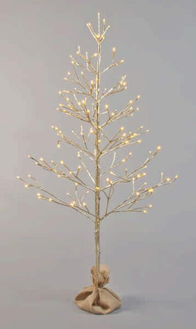 180cm Champagne Twig Tree with Warm LED
