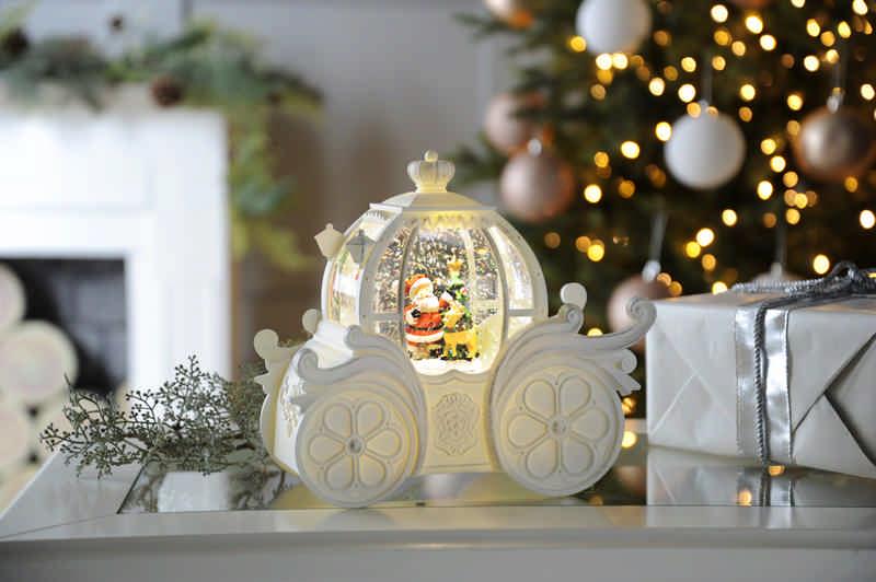 19cm Bo Lit Swirling Glitter Carriage