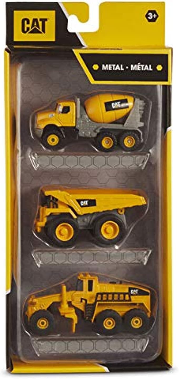 CATERPILAR CONSTRUCTION VEHICLE 3 PACK METAL