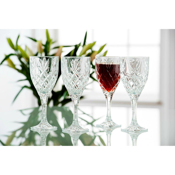 GALWAY CRYSTAL RENMORE GOBLETS GLASS SET OF 4