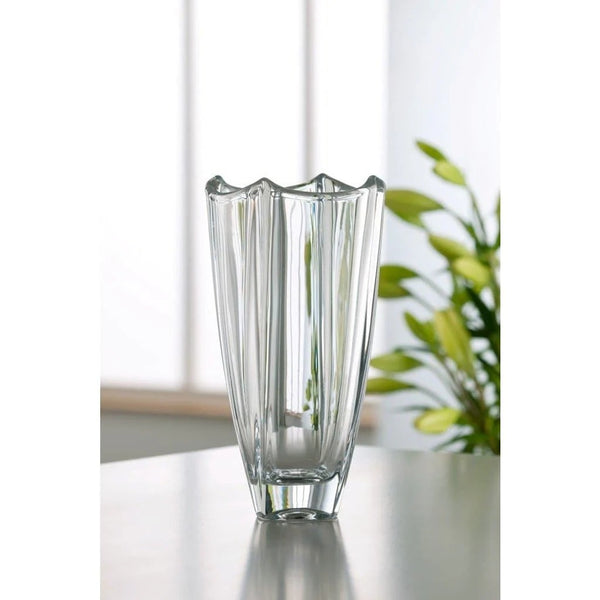 GALWAY CRYSTAL DUNE 10" SQUARE VASE