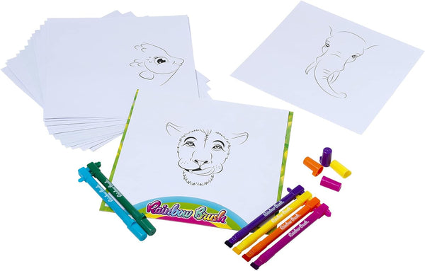 RAINBOW BRUSH ANIMALS SET