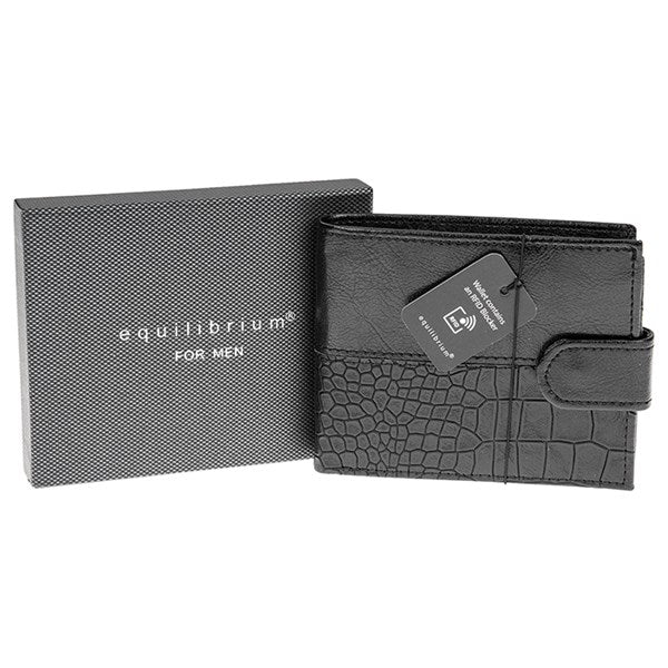 RFID Modern Wallet Black (EQ for Men)