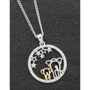 Little Ellie Stargazing Necklace (Two Tone)