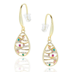 Glam Rox Ripple Earrings (Gold Plated)