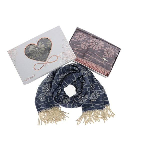 Pearl Flowers Boxed Scarf
