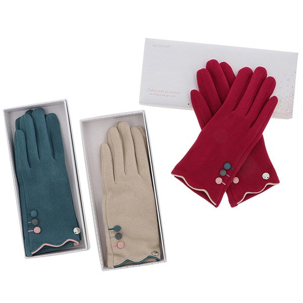 Scallop Cuff Boxed Gloves