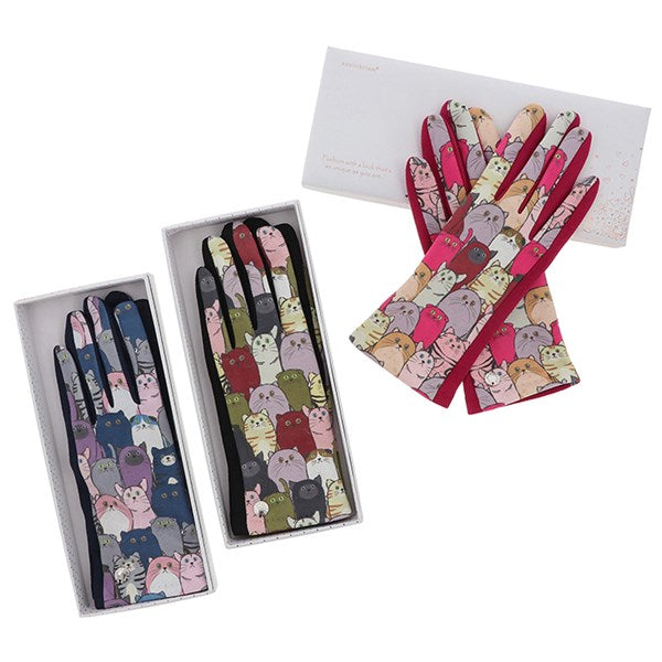 Quirky Cats Boxed Gloves