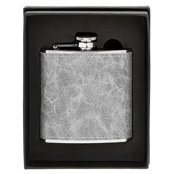 Hip Flask (Grey Hide - 6oz)