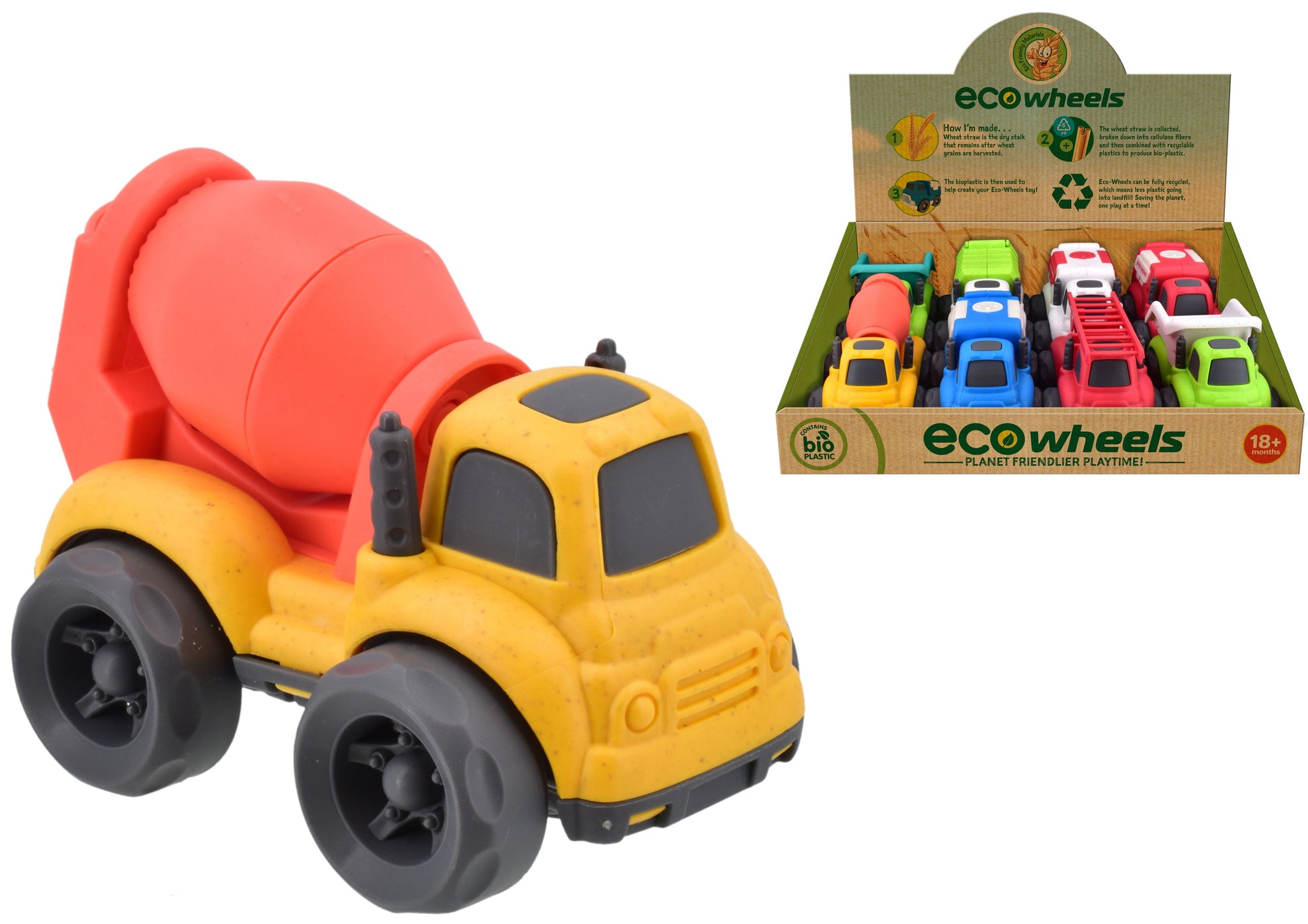 BIO PLASTIC CONSTRUCTION VEHICLE - ASSORTED