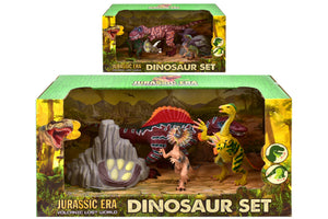 4 PIECE DINOSAUR PLAYSET