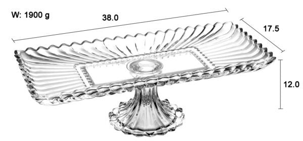 BEAUFORD RECTANGULAR FOOTED PLATTER