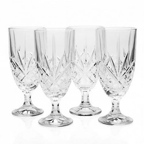 KILLARNEY CRYSTSAL TRINITY STEMMED GLASS SET OF 6