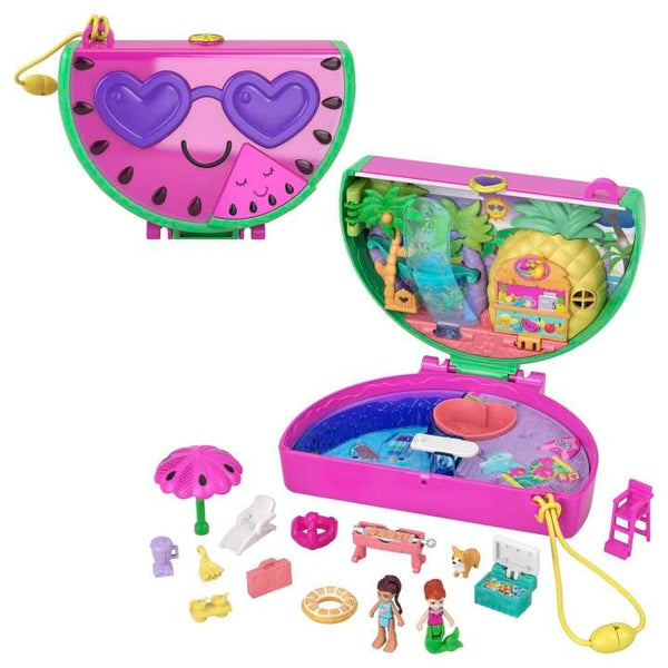 POLLY POCKET COMPACT PLAYSETS WITH DOLL & 12 ACCESSORIES