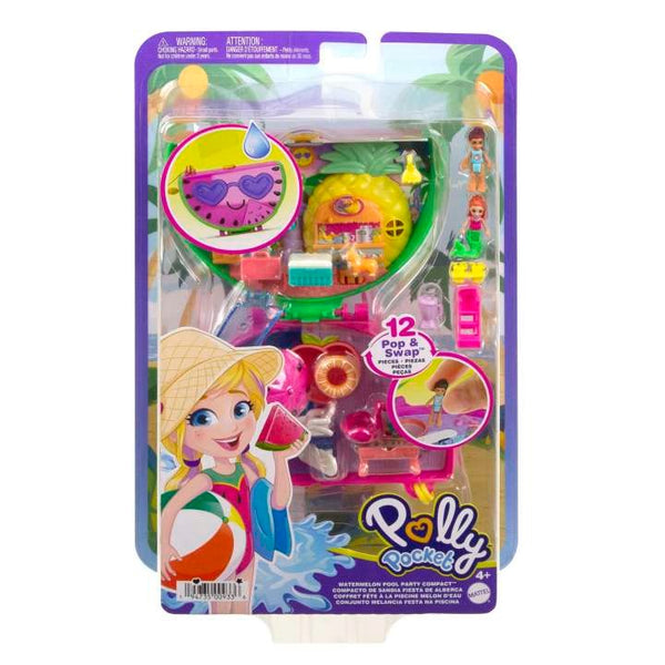 POLLY POCKET COMPACT PLAYSETS WITH DOLL & 12 ACCESSORIES