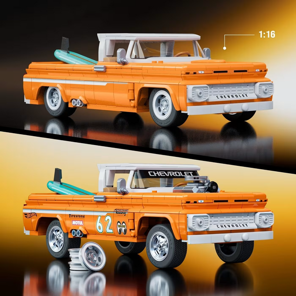 HOT WHEELS BRICK ELITE 62 CHEVY PICKUP