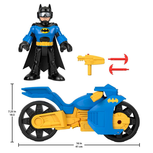 IMAGINEXT DC SUPER FRIENDS - BATCYCLE XL & BATMAN