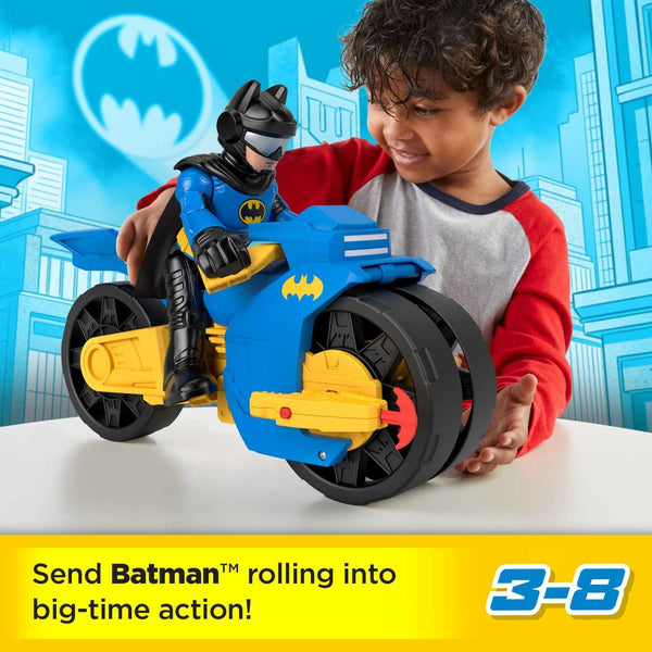 IMAGINEXT DC SUPER FRIENDS - BATCYCLE XL & BATMAN