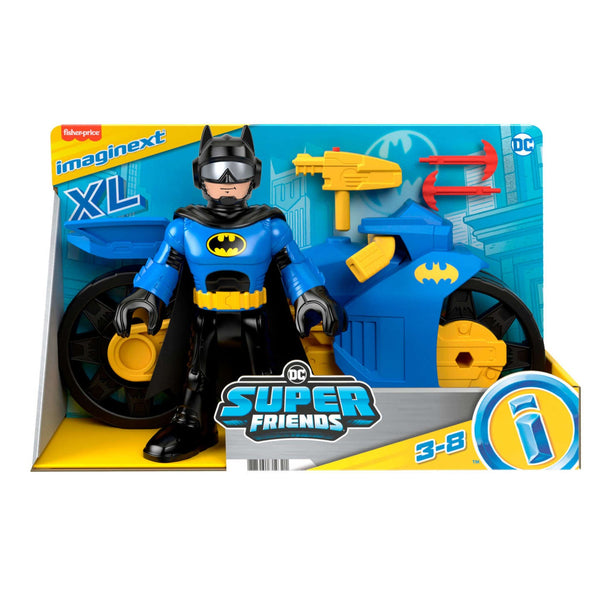 IMAGINEXT DC SUPER FRIENDS - BATCYCLE XL & BATMAN