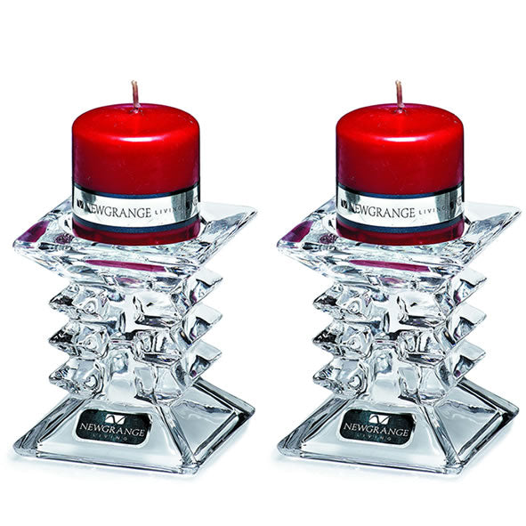 Ziggy Pillar Candleholder Pair