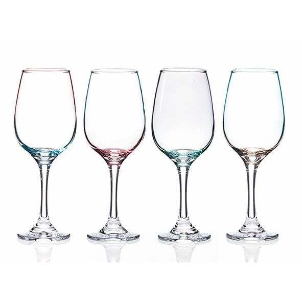 Lustre Green & Pink Wine Set (4)