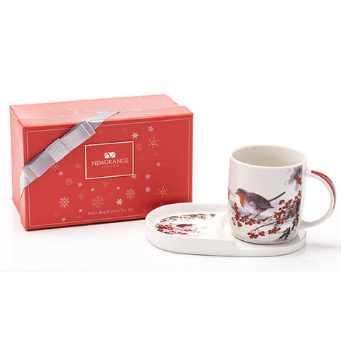 Robin Mug & Snack Tray Set